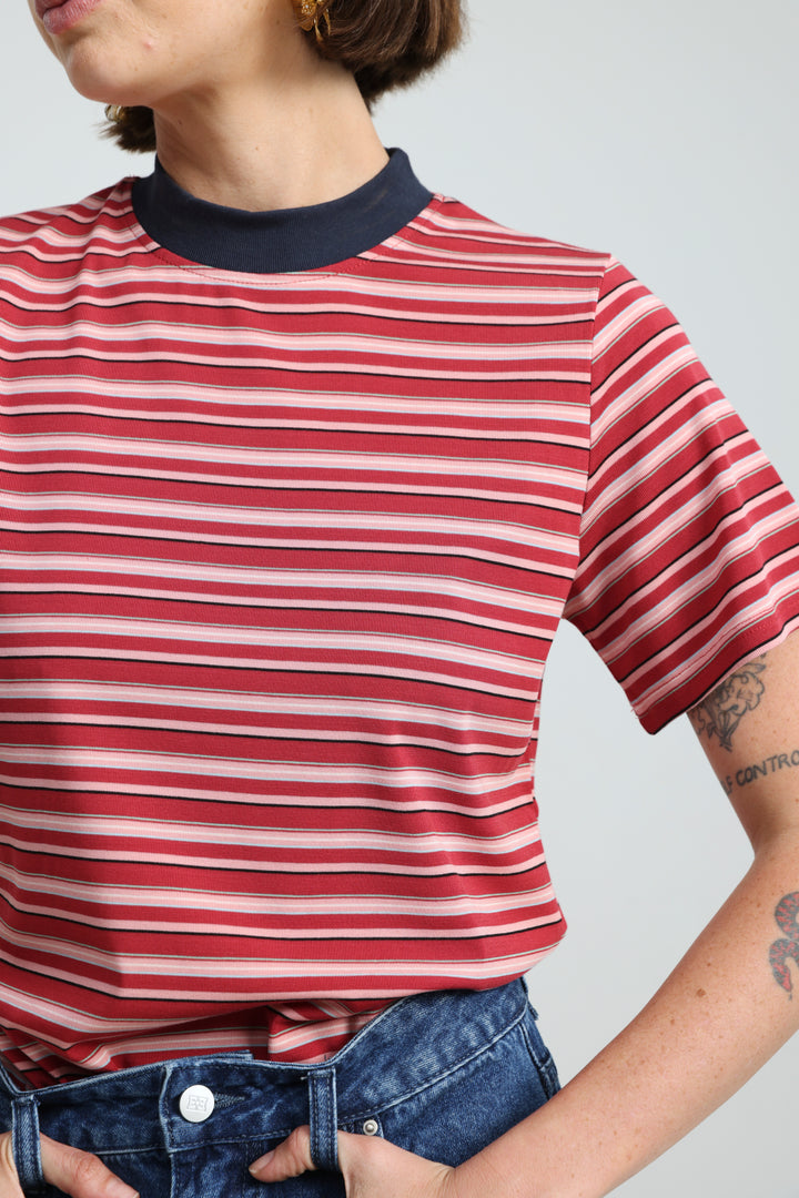 Rebasically Striped Red T-Shirt