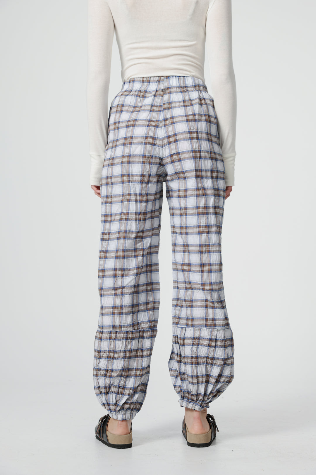 Aladdin Blue Plaid Joggers