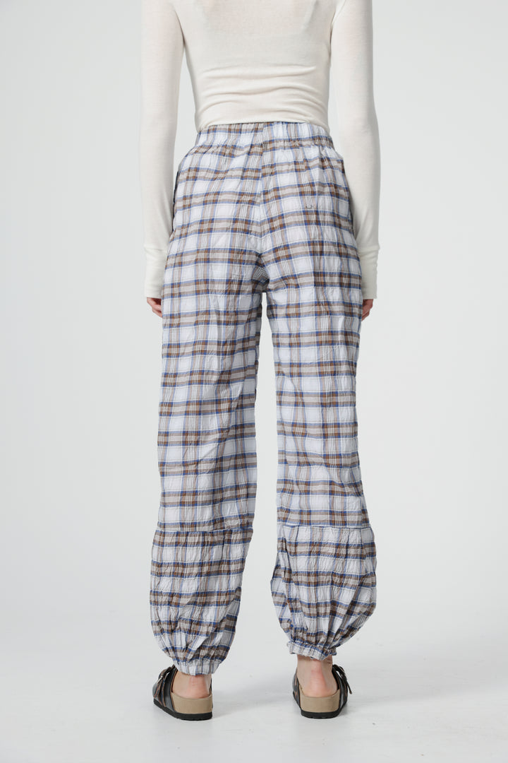 Aladdin Blue Plaid Joggers