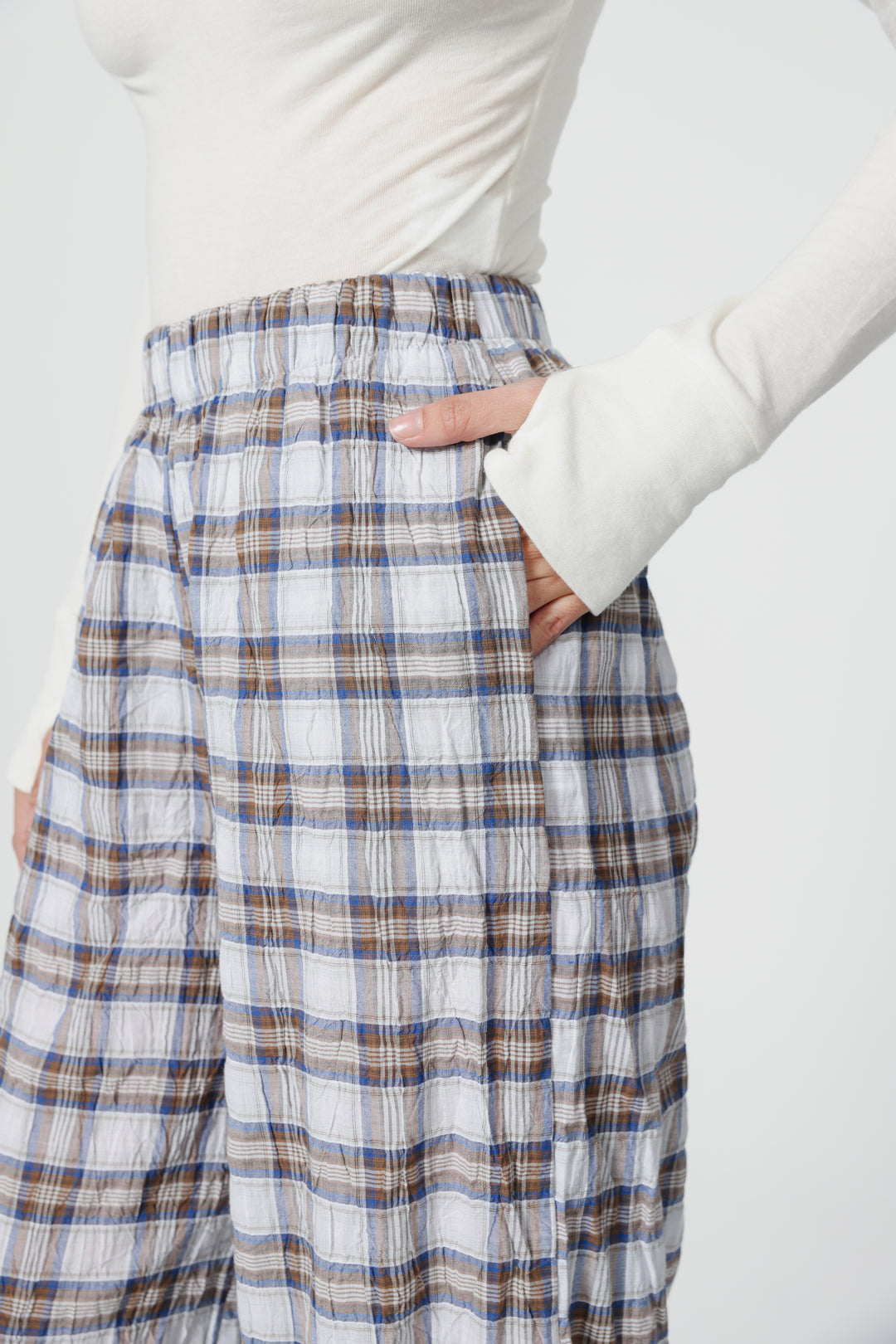 Aladdin Blue Plaid Joggers