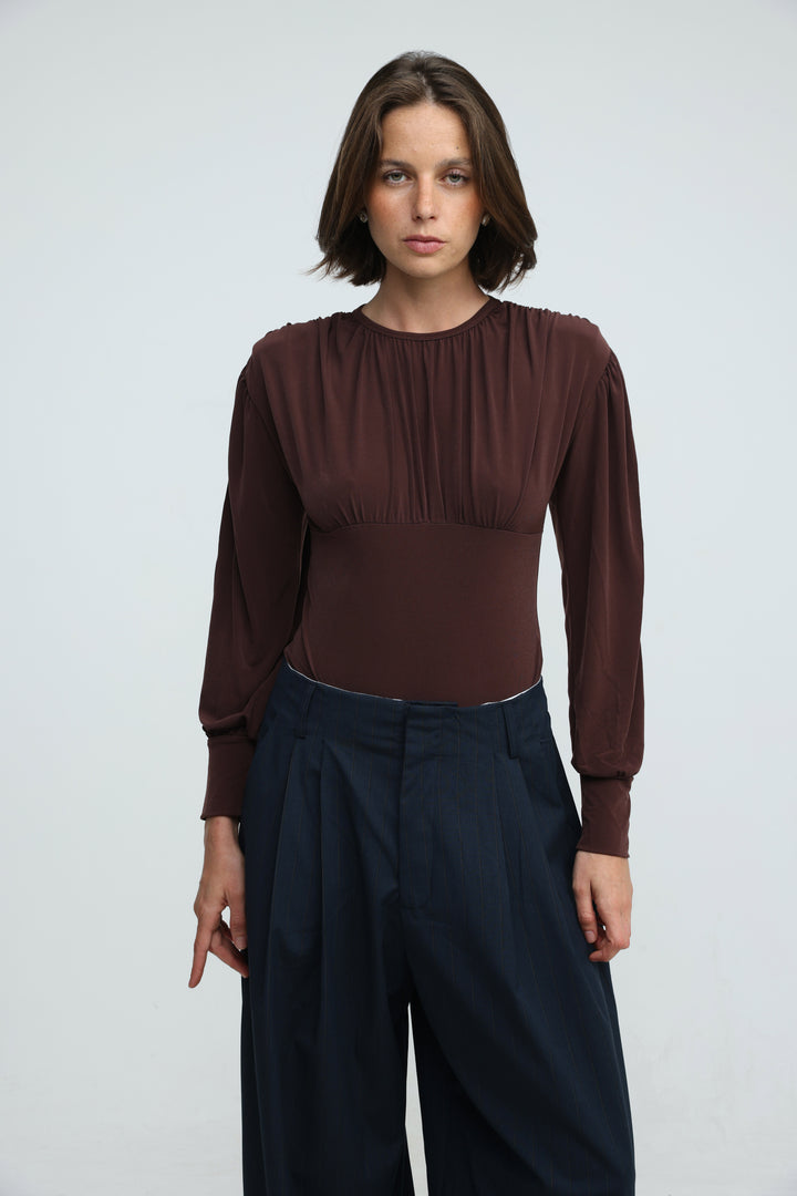 Reception Brown Bodysuit