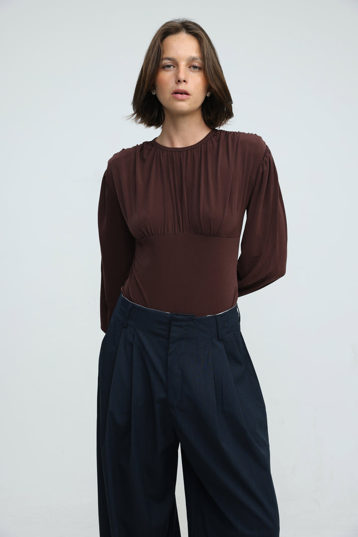 Reception Brown Bodysuit