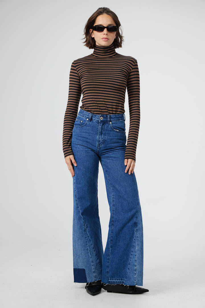 Principle Brown Stripes Shirt