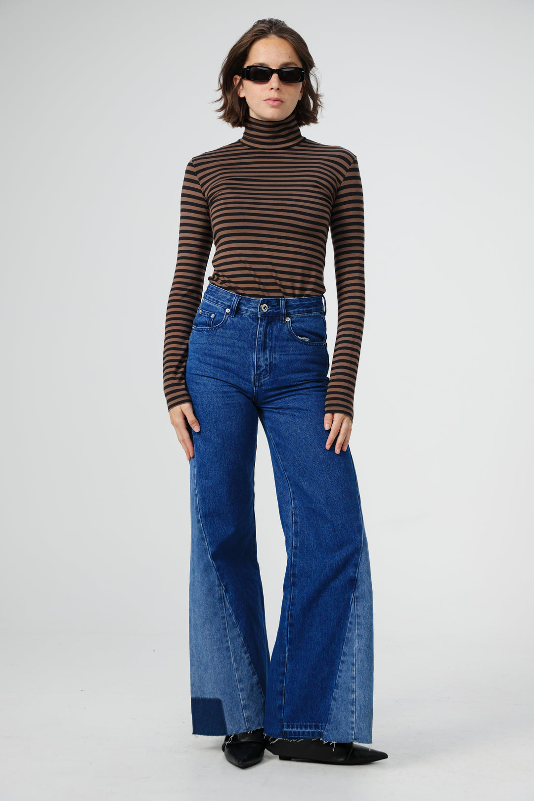 Star 501 Dark Blue Mix Wide Denim