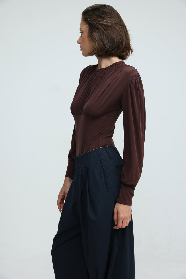 Reception Brown Bodysuit