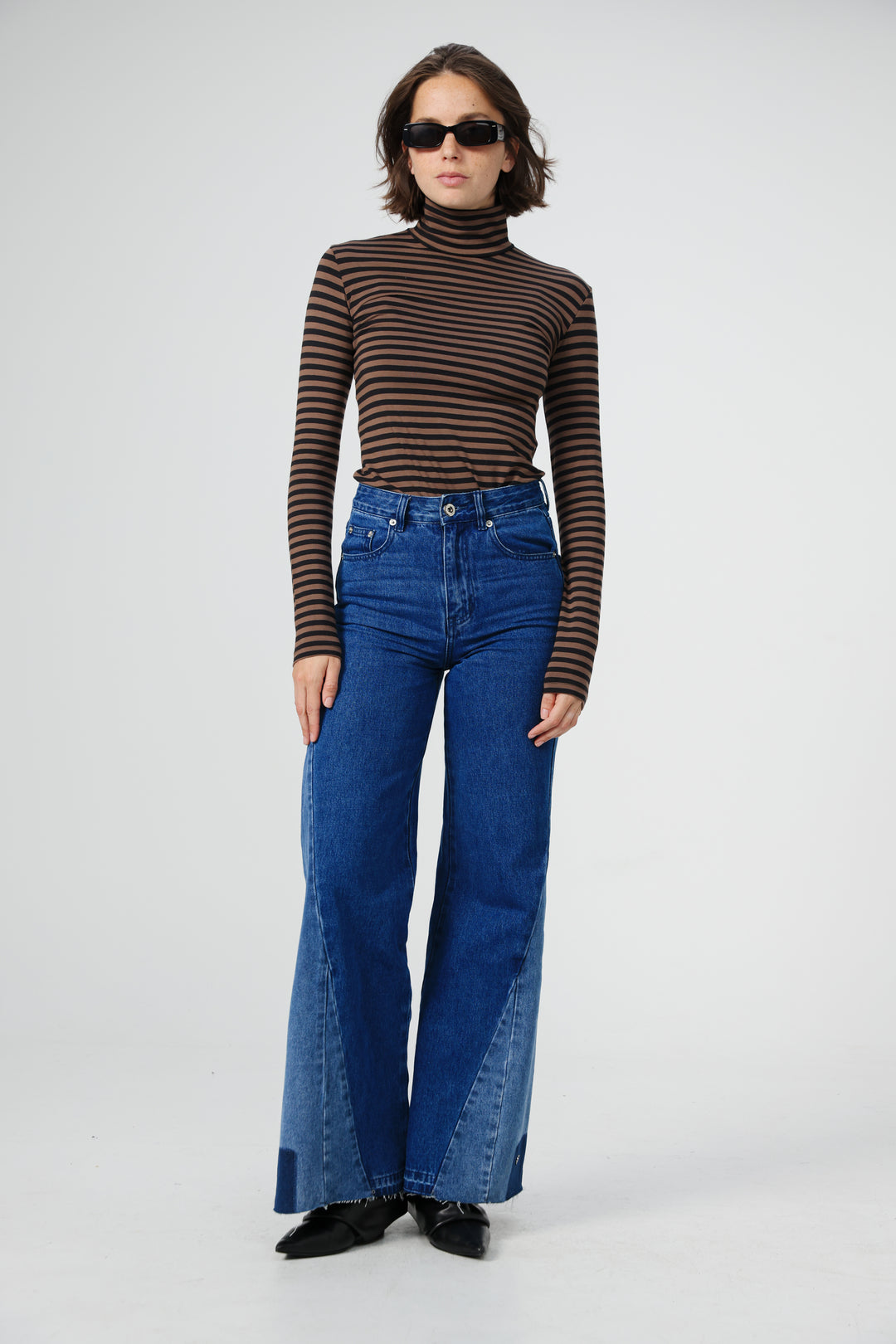 Star 501 Dark Blue Mix Wide Denim