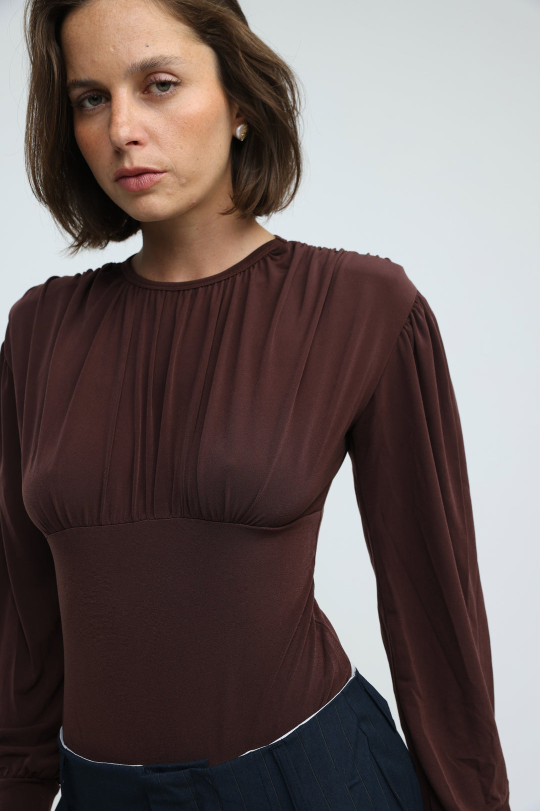 Reception Brown Bodysuit