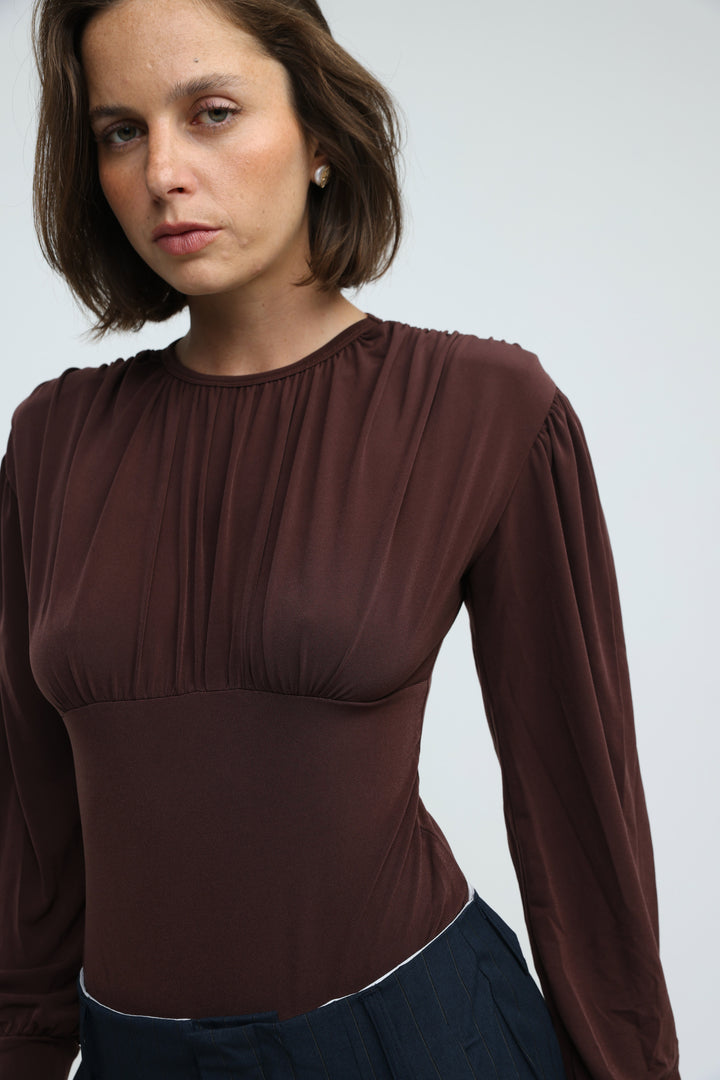 Reception Brown Bodysuit