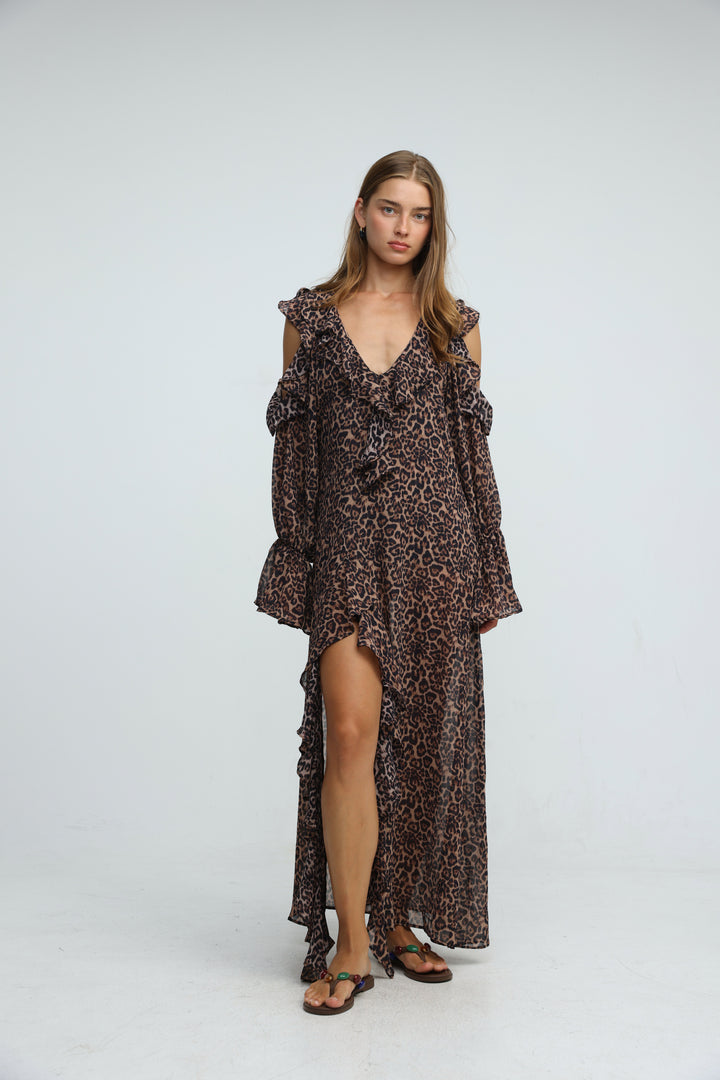 Divine Leopard Dress