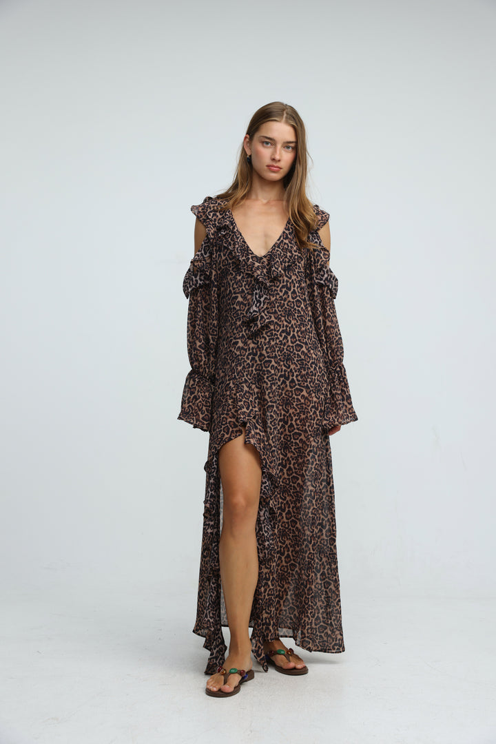 Divine Leopard Dress