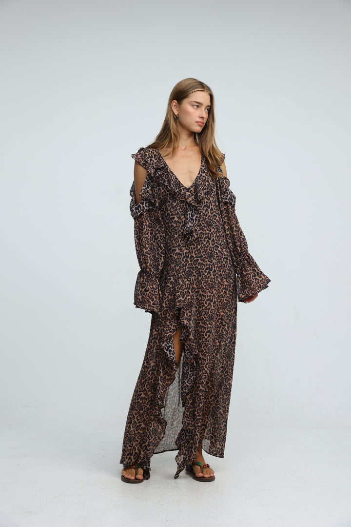 Divine Leopard Dress