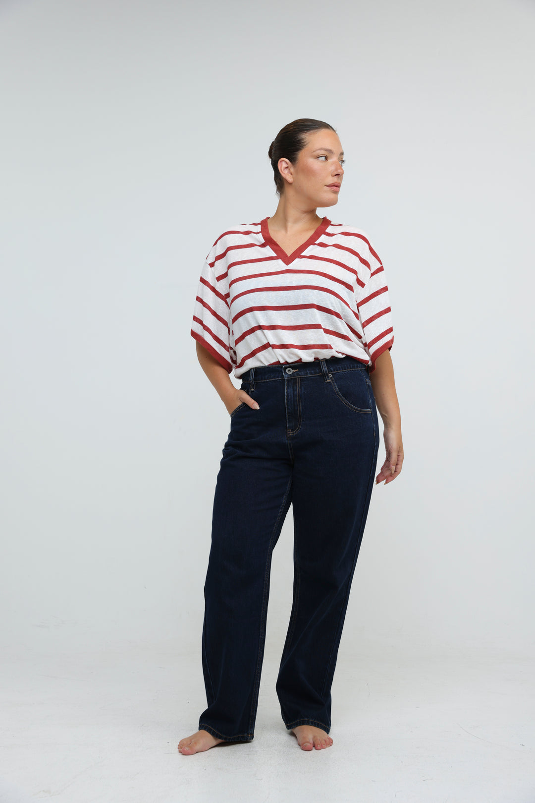 August Red Striped T-Shirt