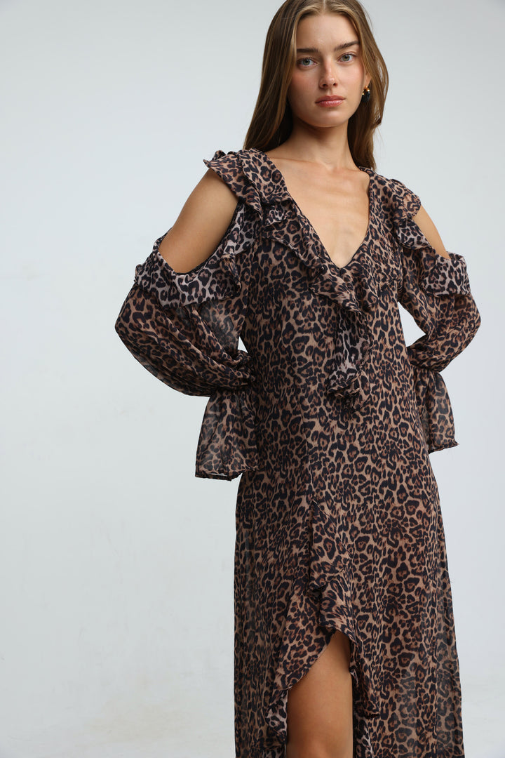 Divine Leopard Dress
