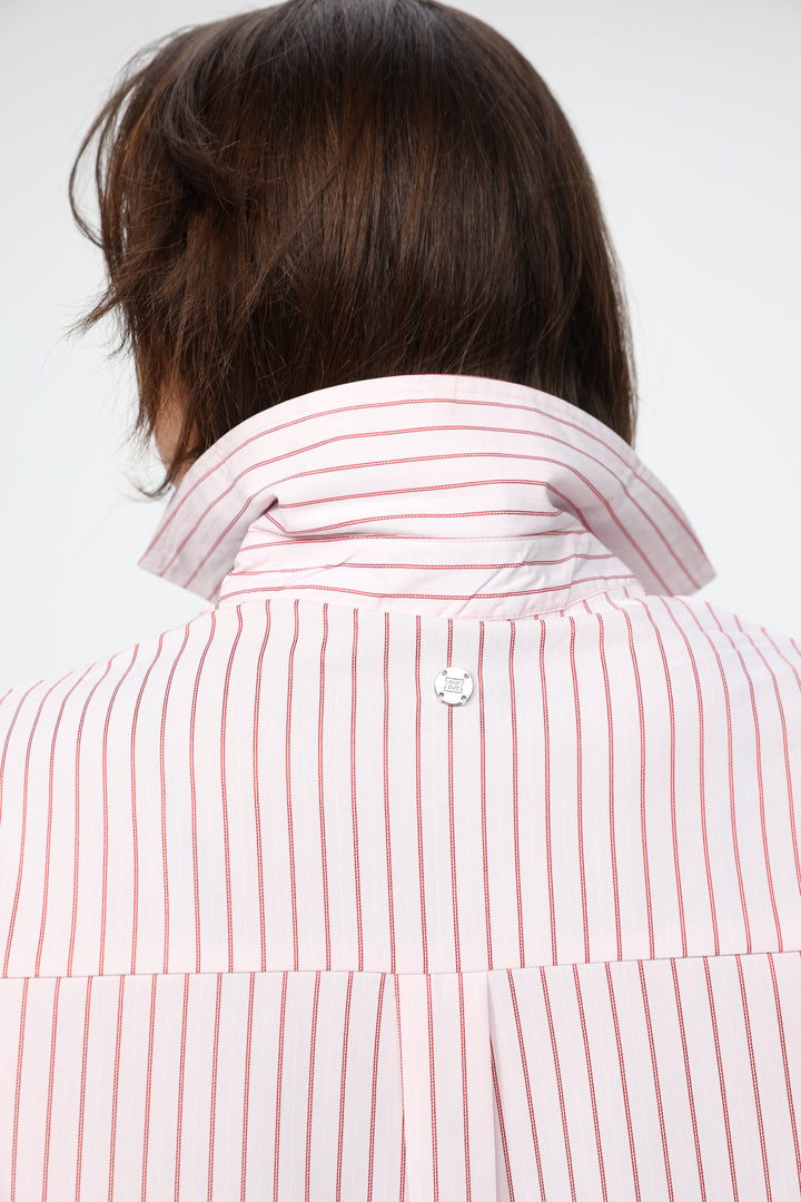 Pink Striped Buttoned Shirt