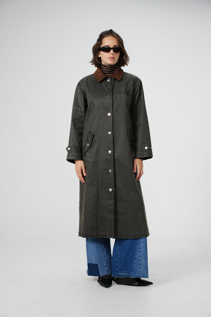 Woods Dark Olive Coat