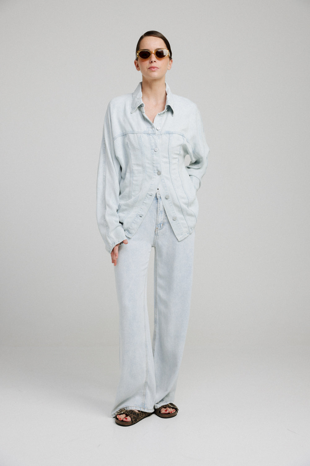 Redesign Snow Blue Soft Denim Shirt