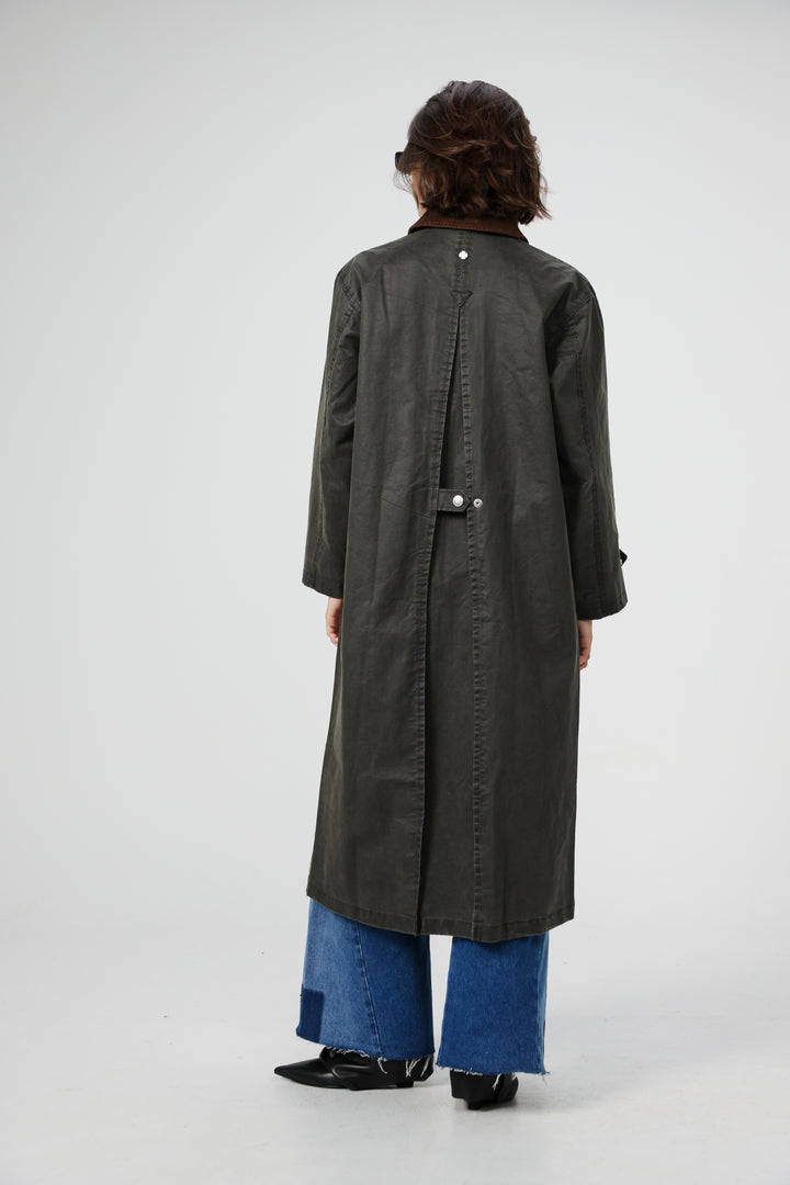 Woods Dark Olive Coat