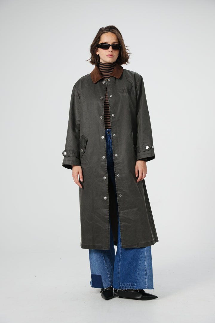Woods Dark Olive Coat