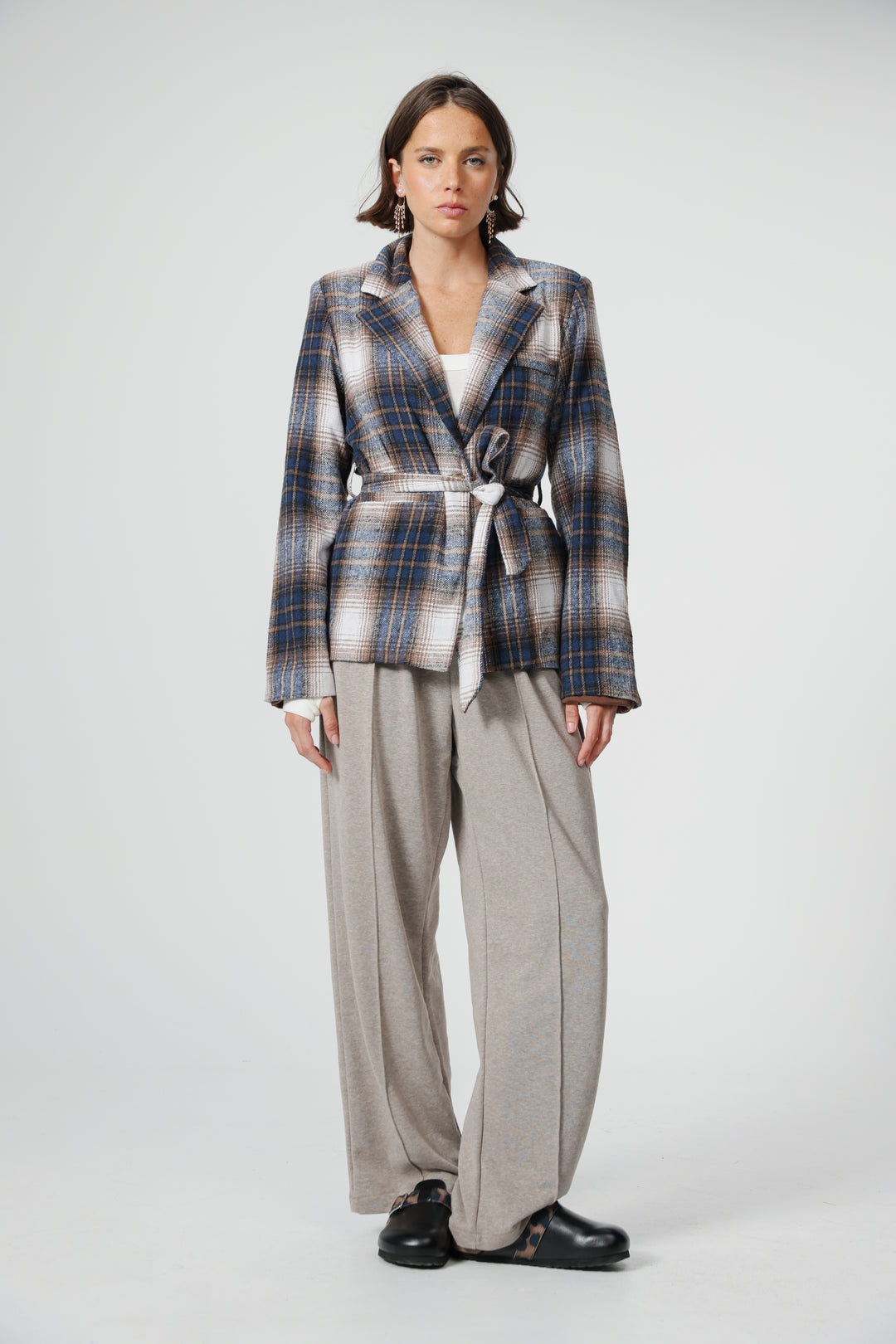 DNA Plaid Navy Blazer