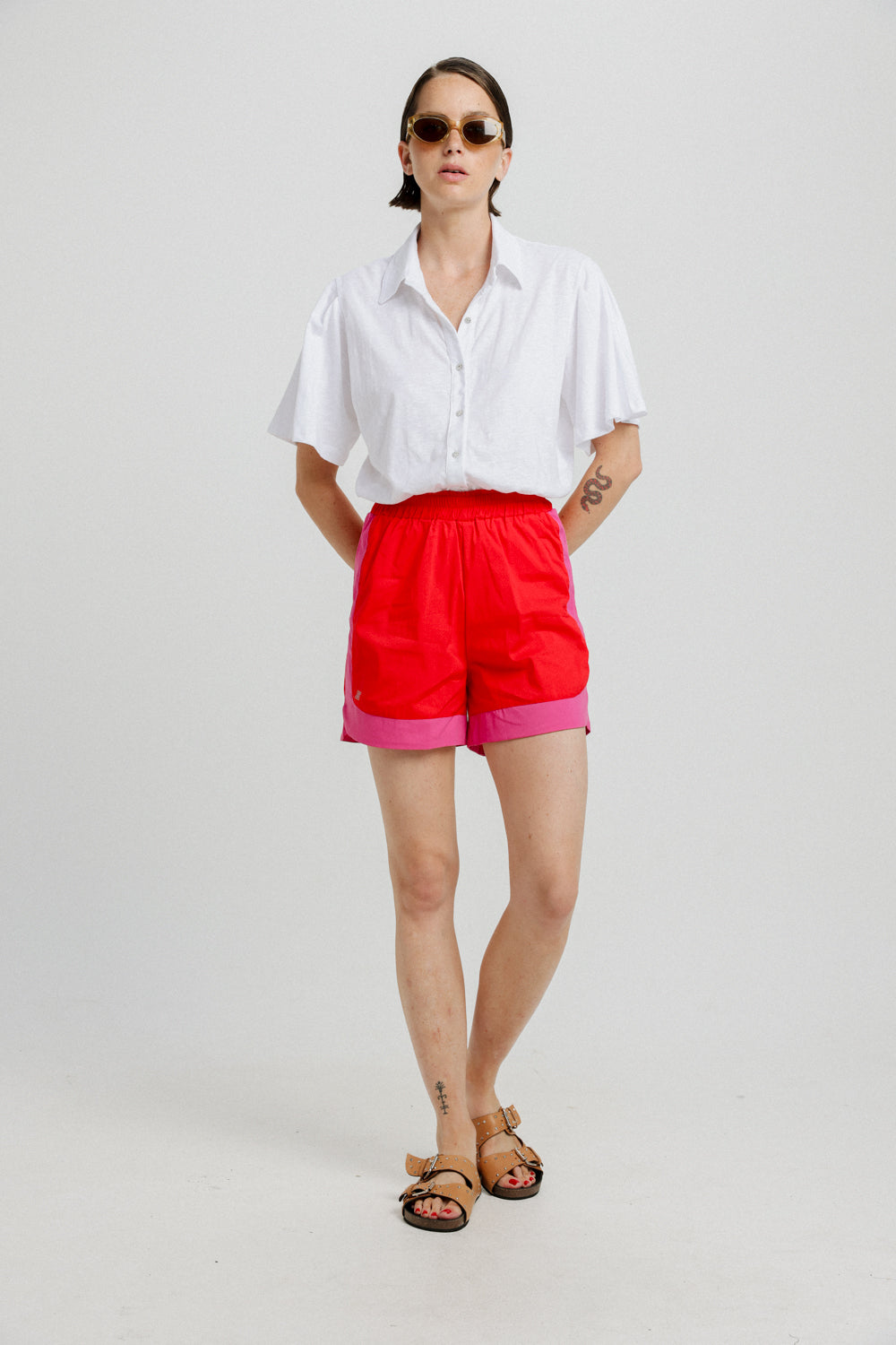 School Red Shorts