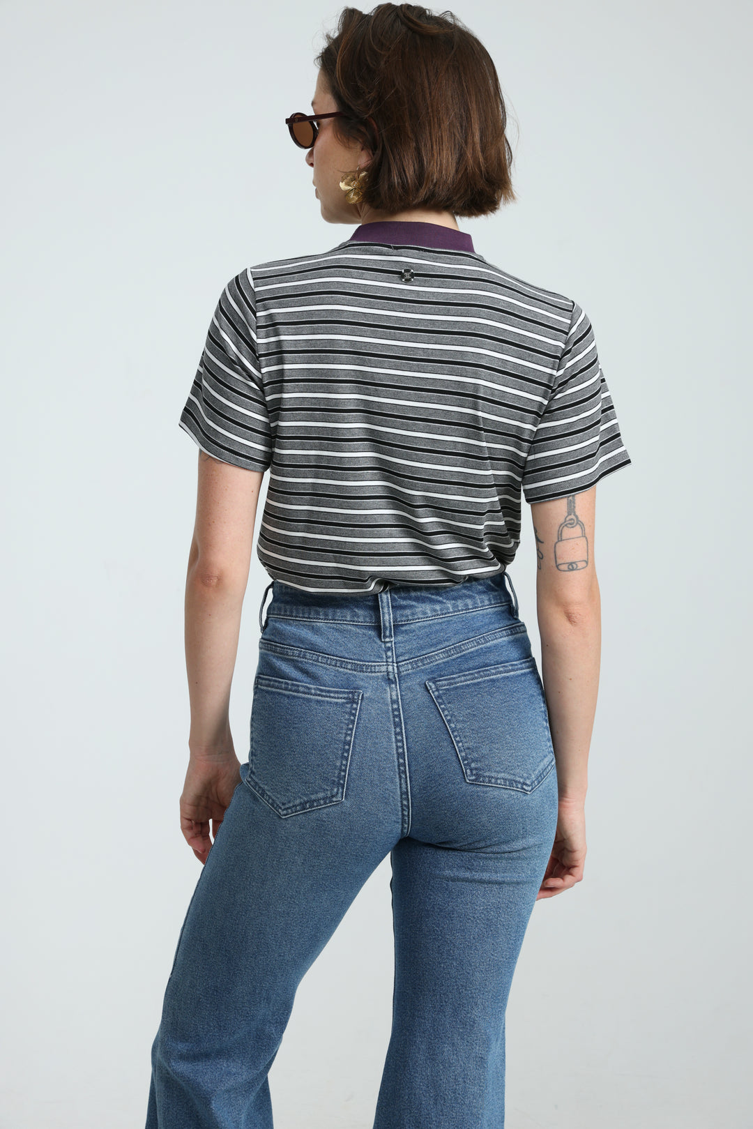 Rebasically Striped Grey T-Shirt