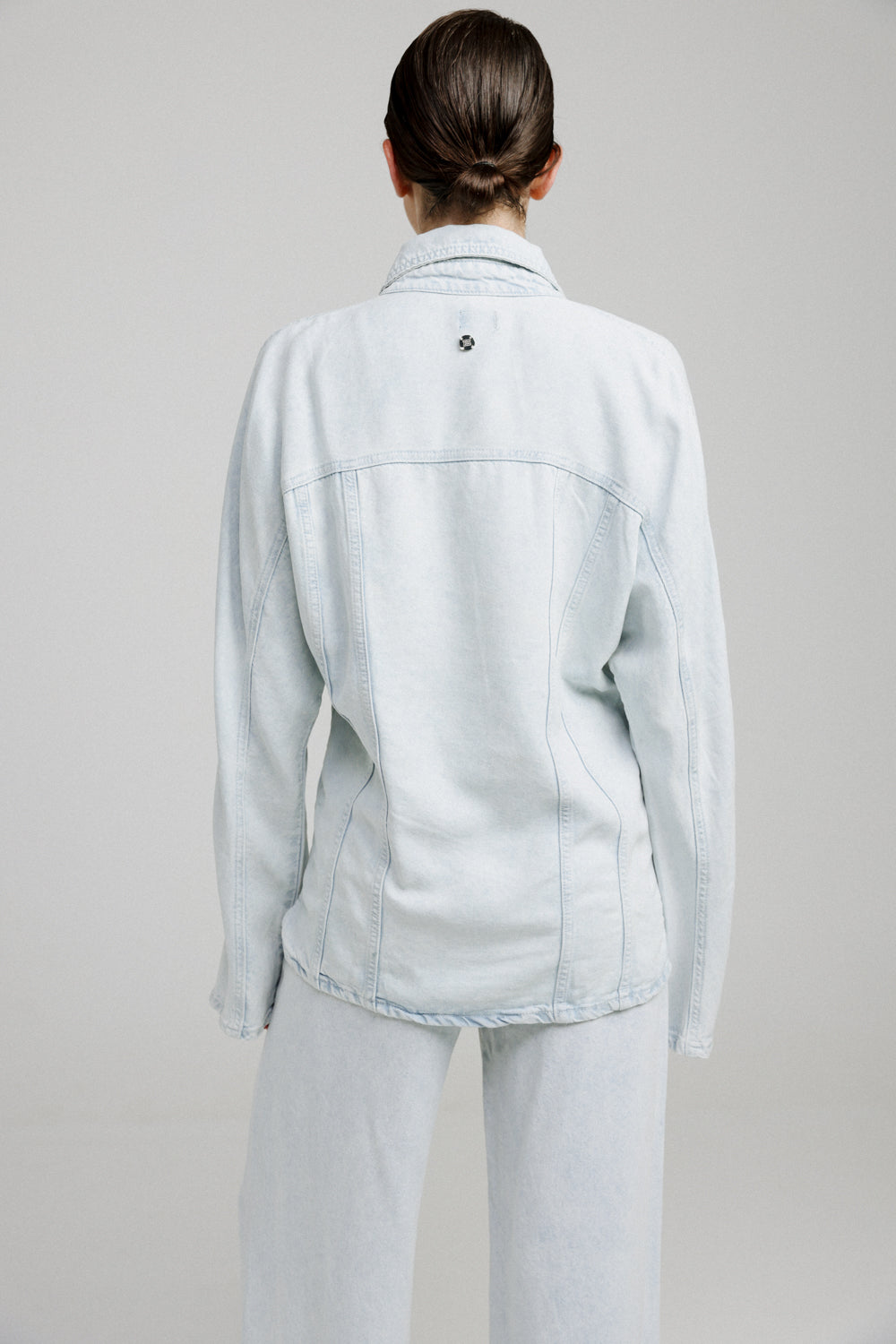 Redesign Snow Blue Soft Denim Shirt