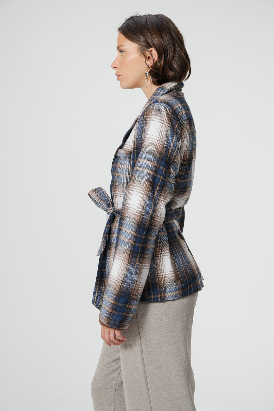 DNA Plaid Navy Blazer