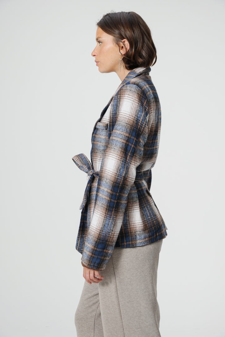 DNA Plaid Navy Blazer