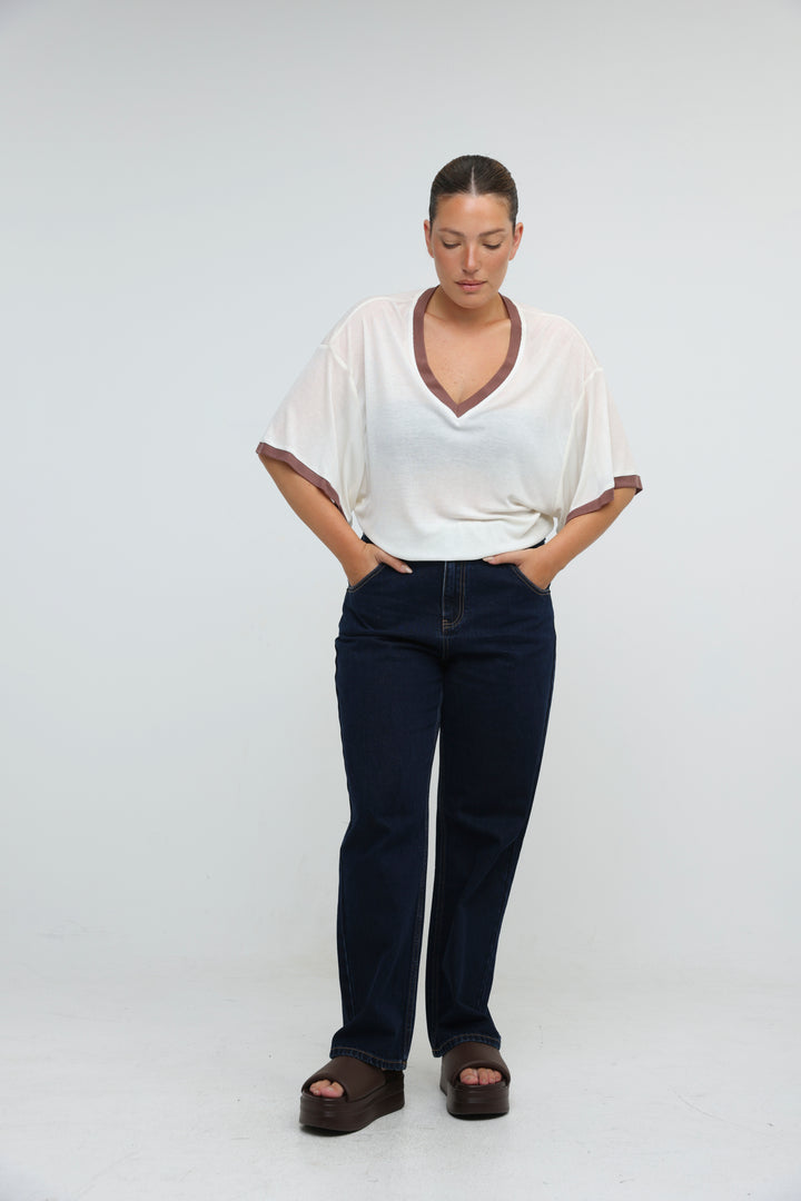 August Navy T-Shirt