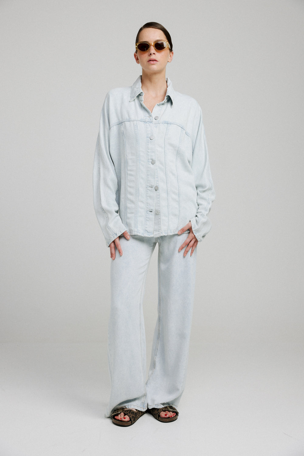 Redesign Snow Blue Soft Denim Shirt