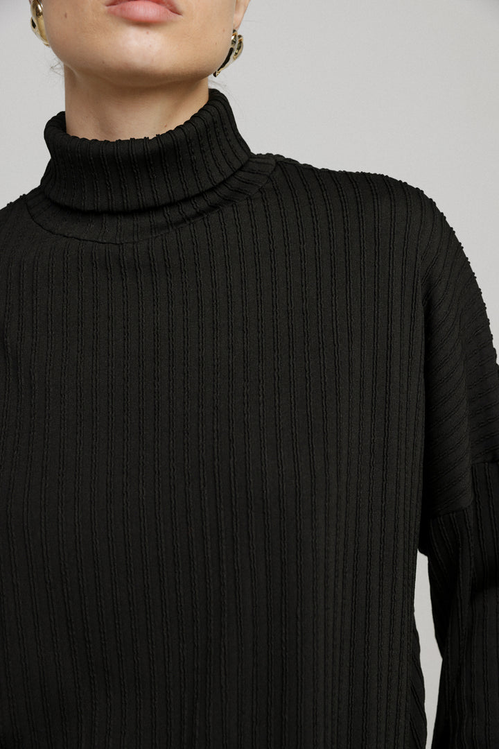 Wanted Black Oversized Jumper