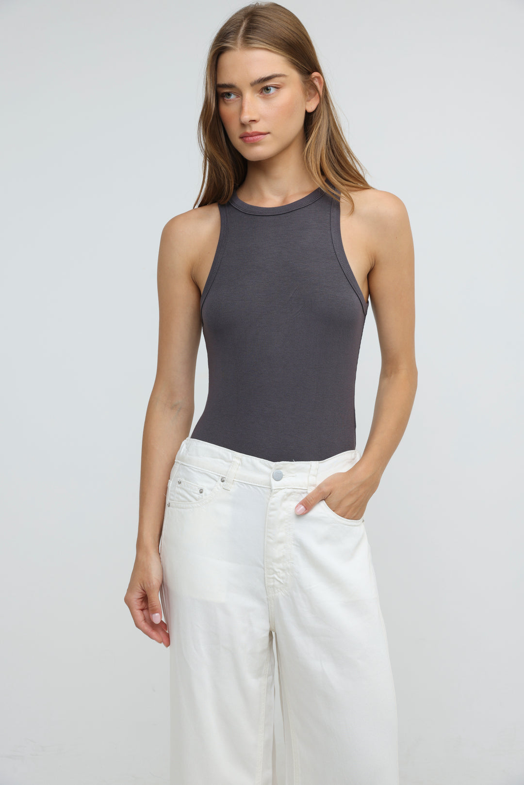 Saba06 Grey Bodysuit