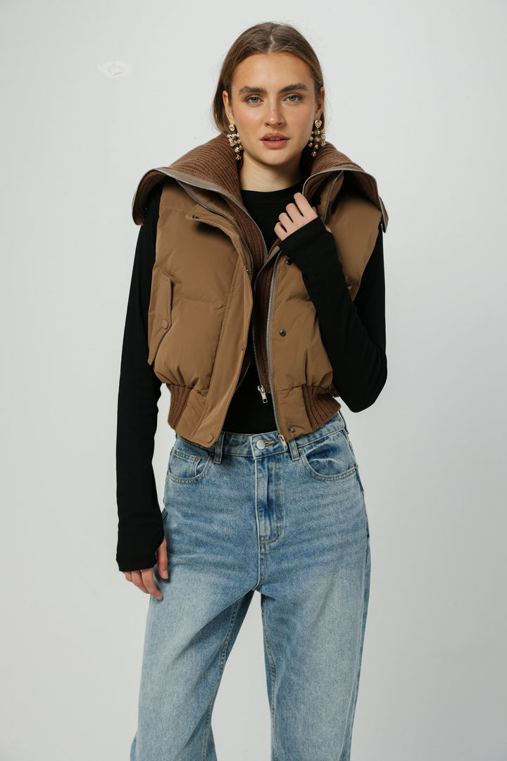 Mine Camel Vest ווסט חום קאמל