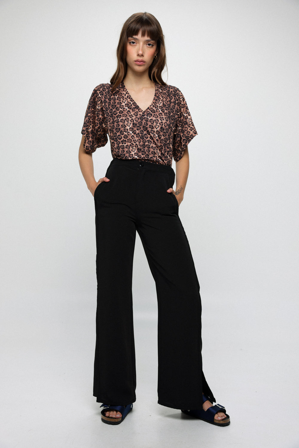 Buni Black Long Bottoms