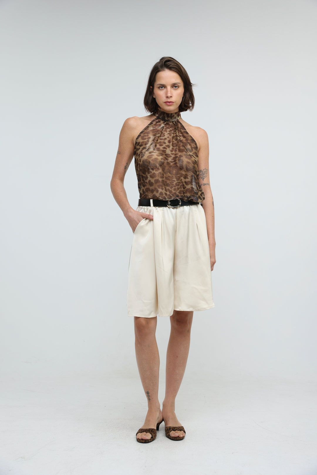 Collar Leopard Tank