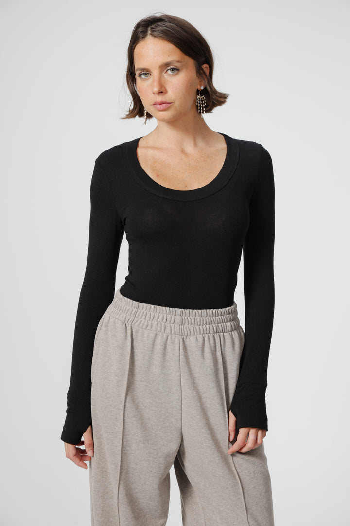 Clean08 Black Bodysuit