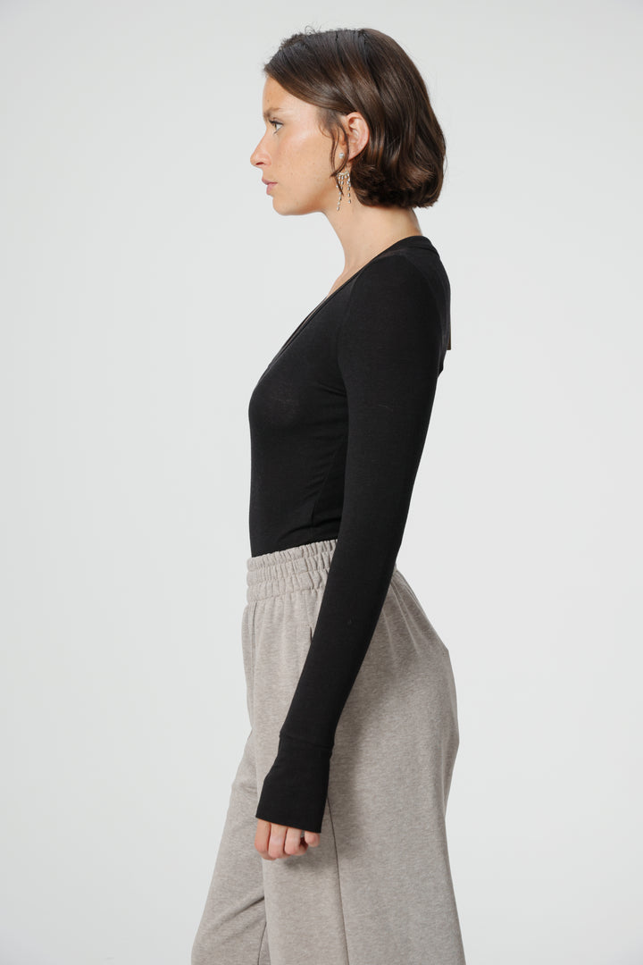 Clean08 Black Bodysuit