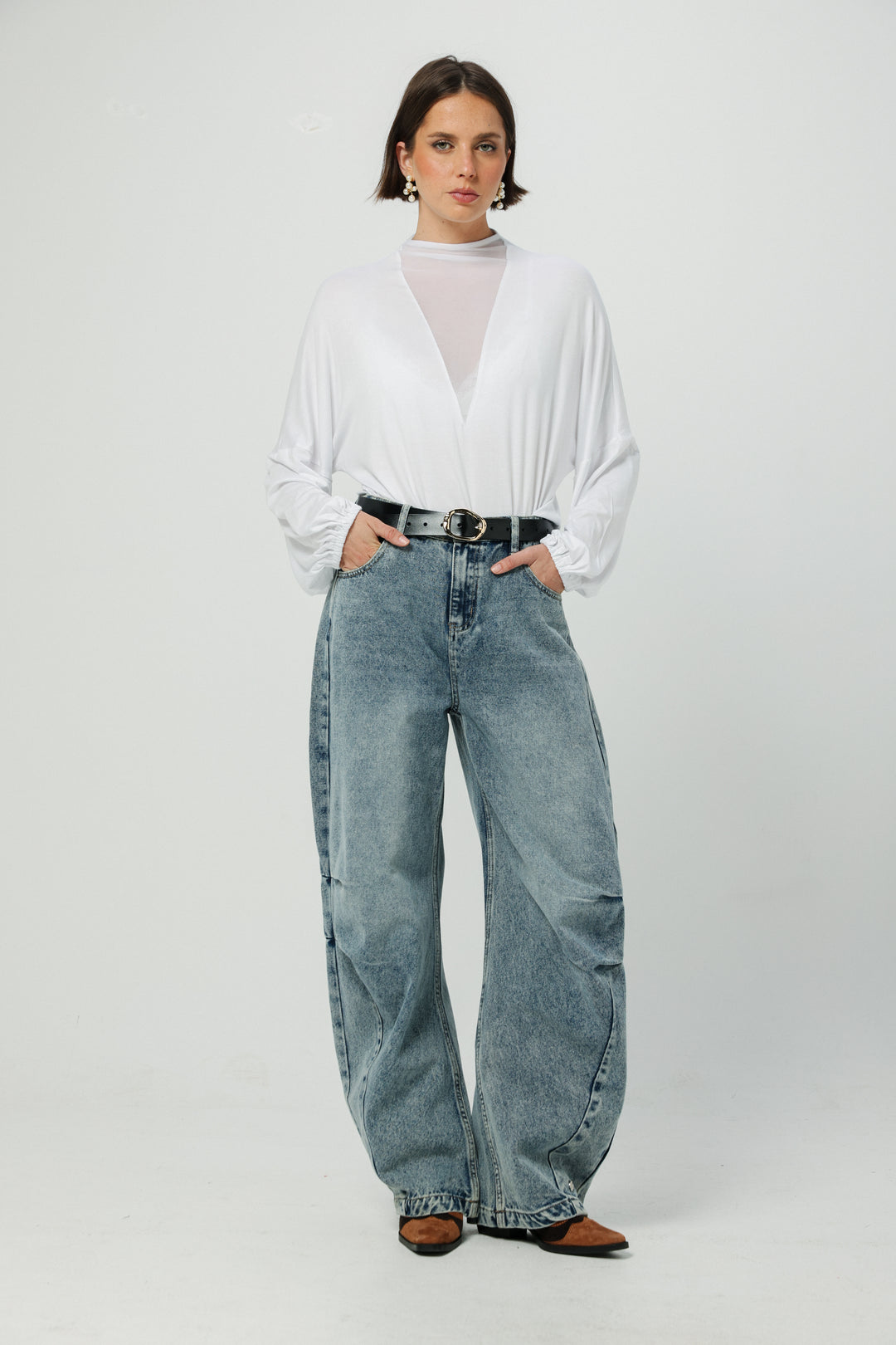 Field White Mesh Shirt