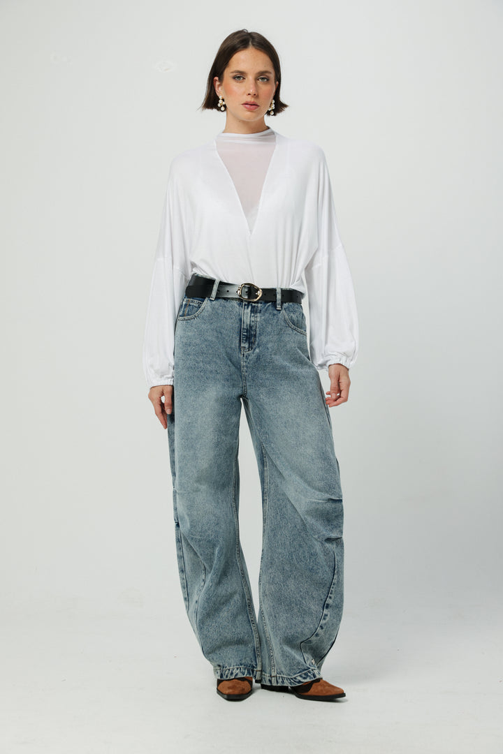 Ovel Buckle Black Leather Belt