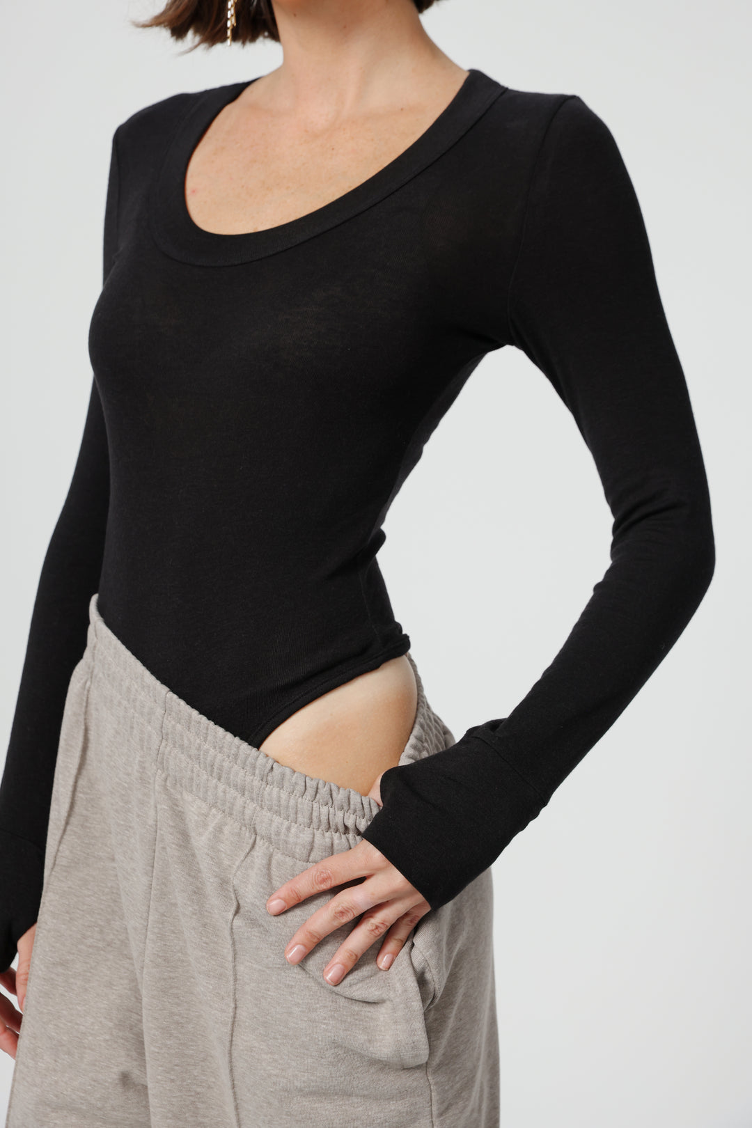 Clean08 Black Bodysuit