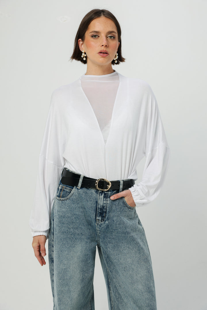 Field White Mesh Shirt