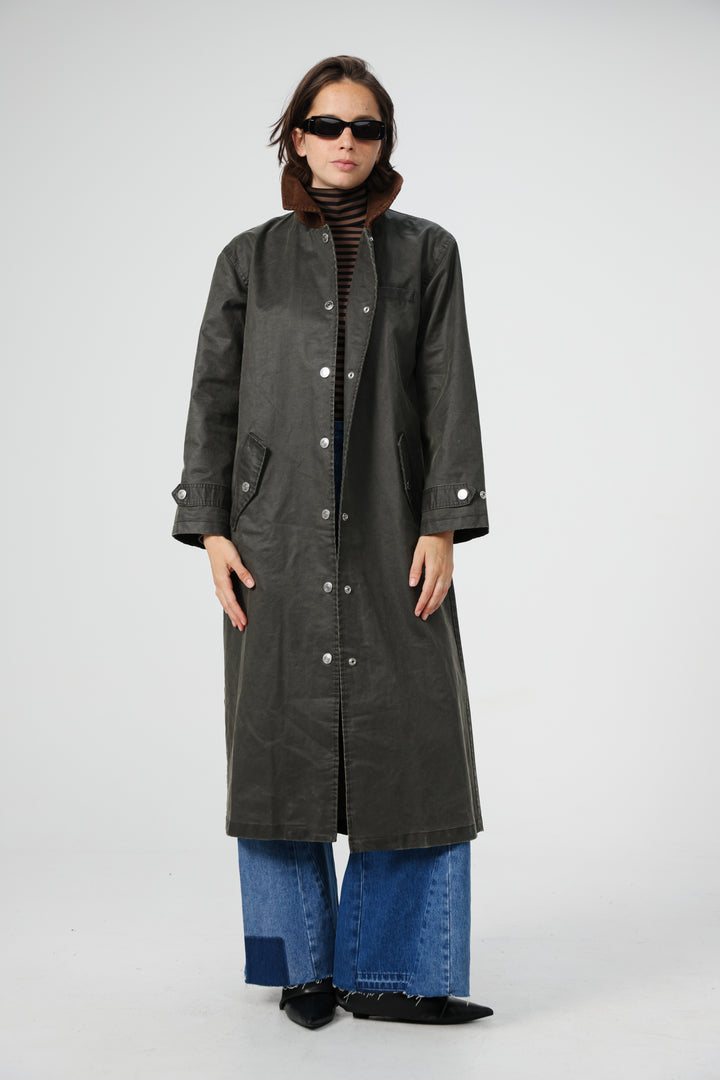 Woods Dark Olive Coat