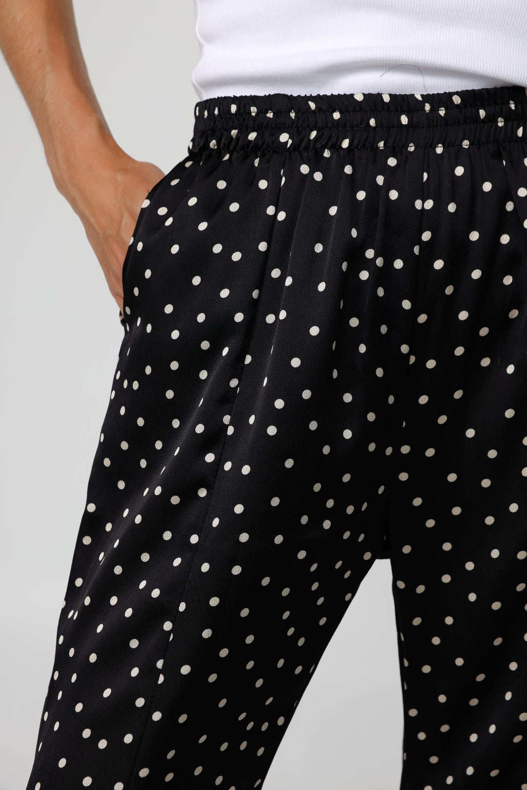Lace Dots Wide Leg Bottoms