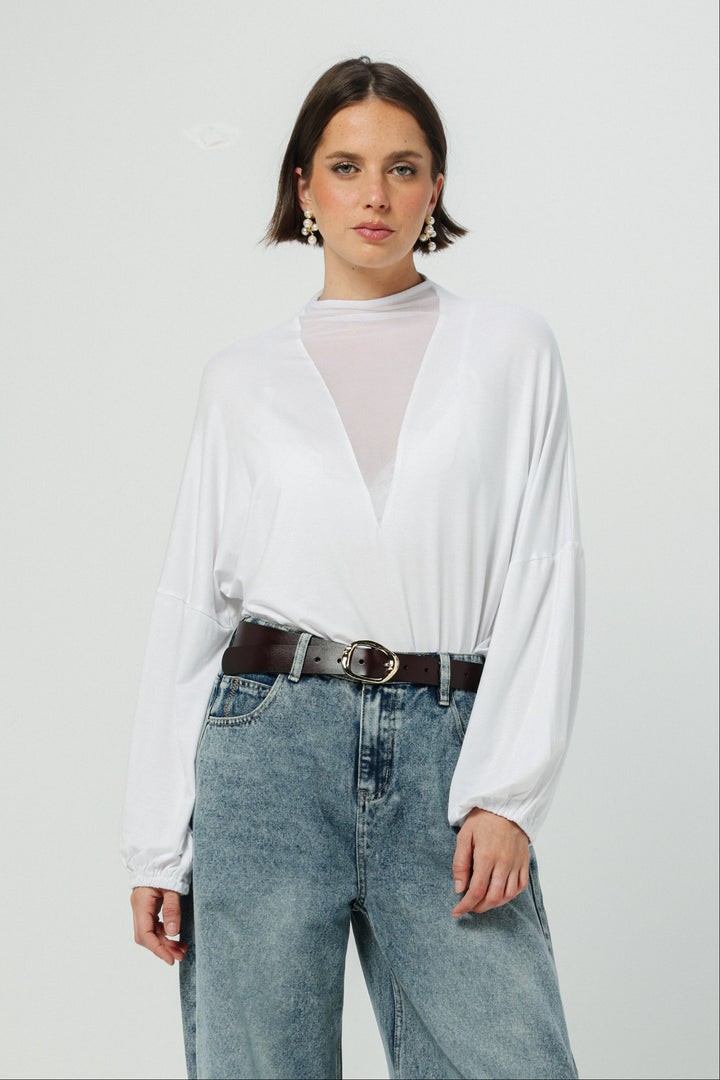 Ovel Buckle Brown Leather Belt