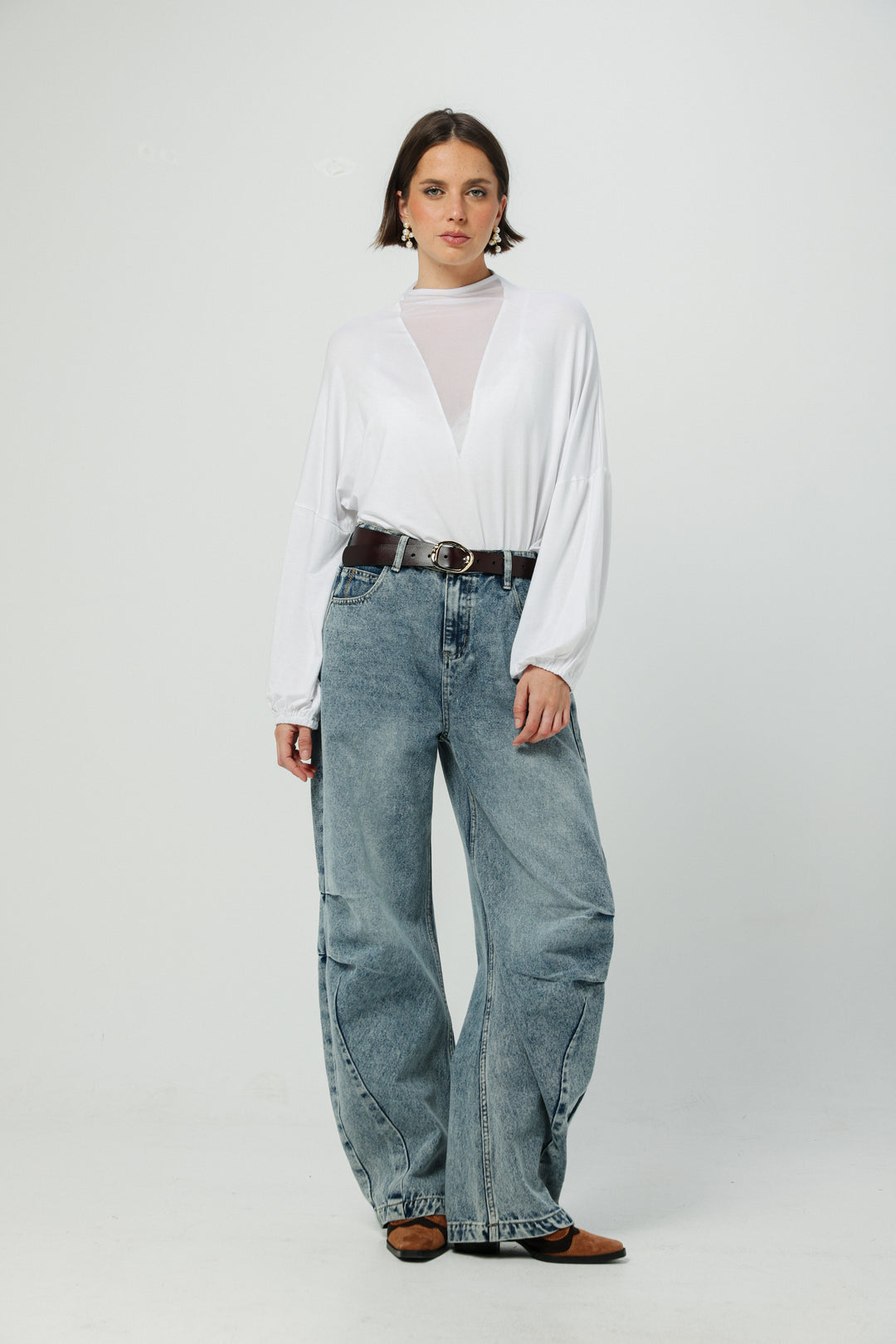 Field White Mesh Shirt