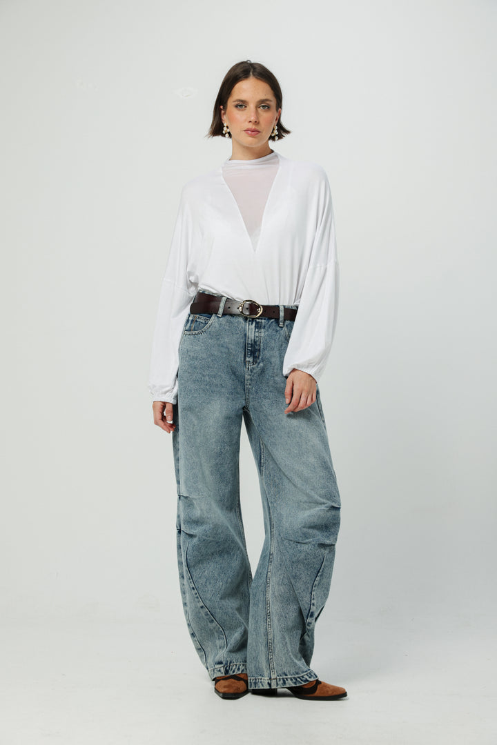 Field White Mesh Shirt