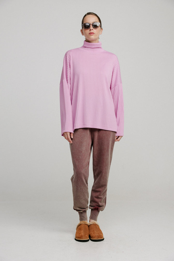 Wanted Pink Oversized Jumper