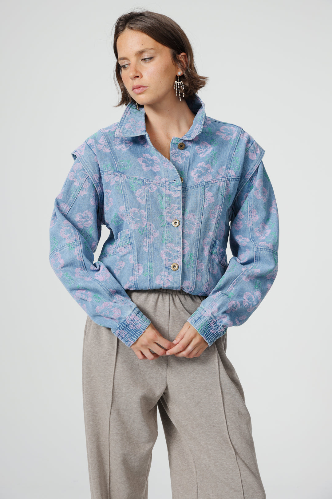Poetry Floral Denim Jacket
