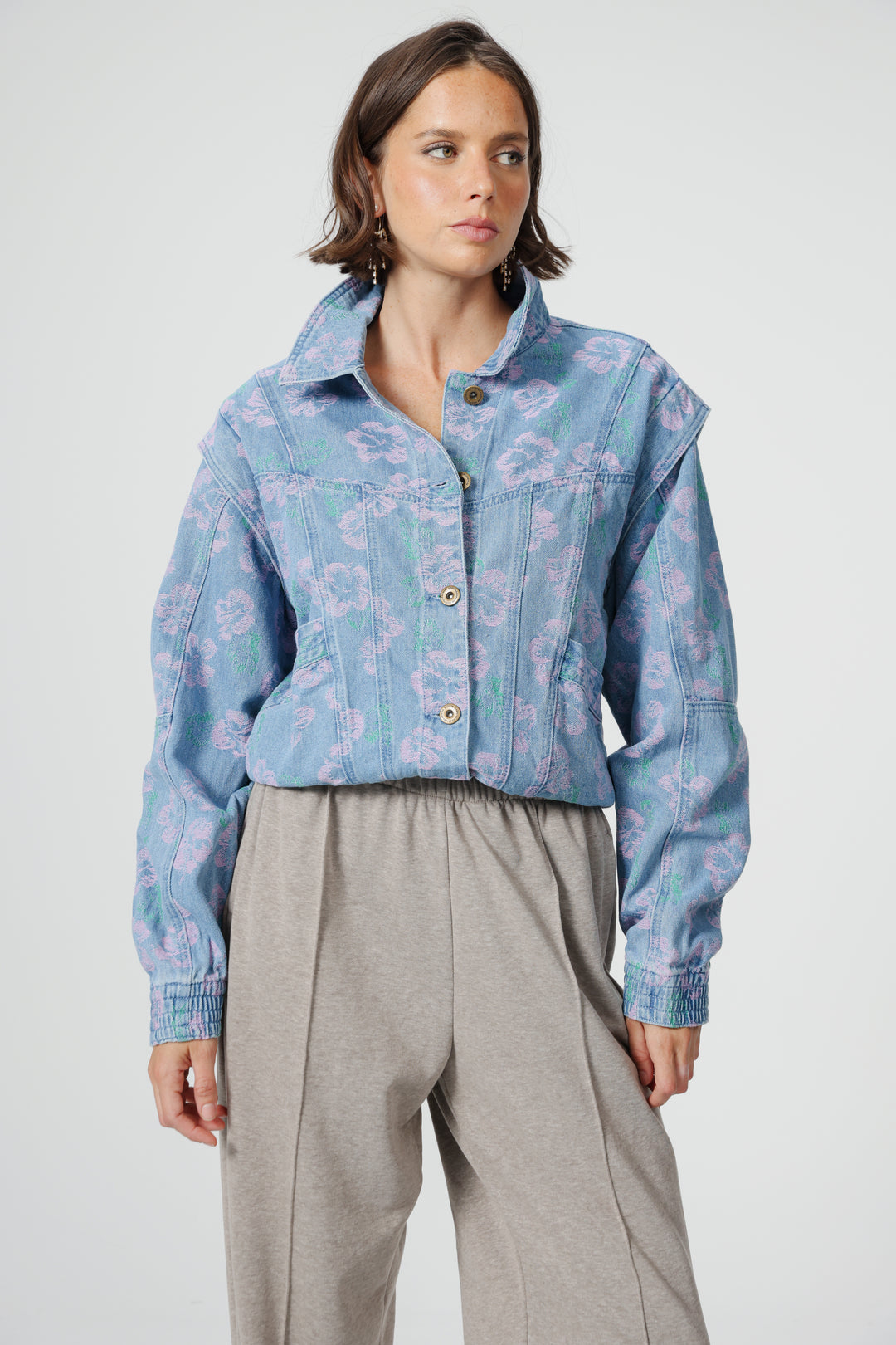 Poetry Floral Denim Jacket