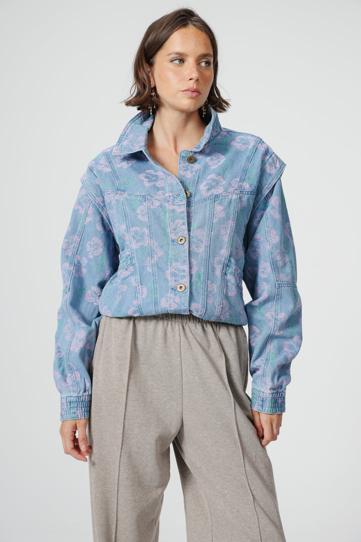 Poetry Floral Denim Jacket